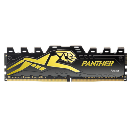 Apacer Panther Black-Gold 8GB 1x8GB 3200MHz CL16 DDR4 Gaming Ram (AH4U08G32C28Y7GAA-1)