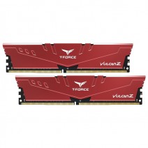 Team T-Force Vulcan Z Red 32GB 2x16GB 3200MHz CL16 DDR4 Gaming Ram (TLZRD432G3200HC16FDC01)