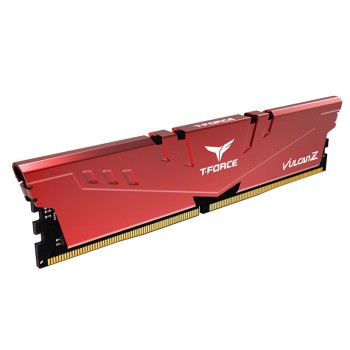 Team T-Force Vulcan Z Red 32GB 2x16GB 3200MHz CL16 DDR4 Gaming Ram (TLZRD432G3200HC16FDC01)