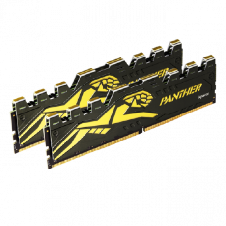 Apacer Panther Black-Gold 16GB 2x8GB 3200Mhz CL16 DDR4 Gaming Ram (AH4U16G32C28Y7GAA-2)