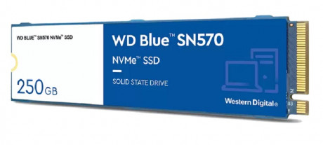 250GB WD BLUE SN570 M.2 NVMe 3300/1200MB/s WDS250G3B0C SSD