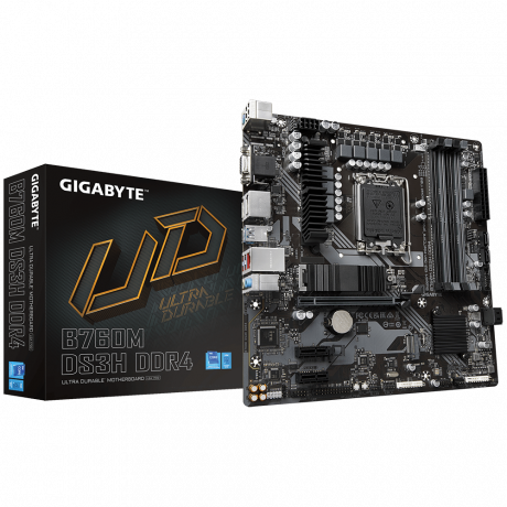 GIGABYTE B760M-DS3H-DDR4 5333Mhz(OC) M.2 ATX 1700p