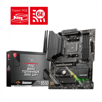 MSI MAG B550 TOMAHAWK MAX WIFI 5100MHz(OC) DDR4 ATX AM4