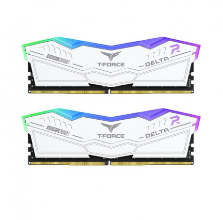 Team T-Force DELTA RGB White 32GB(2x16GB) 5200Mhz DDR5 CL40 Gaming Ram (FF4D532G5200HC40CDC01)