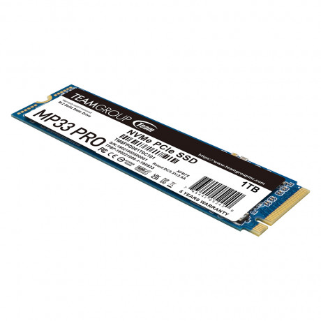 Team MP33 Pro 1TB 3500/3000MB/s NVMe PCIe Gen3x4 M.2 SSD Disk  (TM8FPD001T0C101)