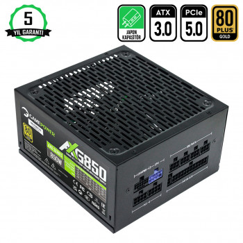 GAMEPOWER AXG-850 80+ (GOLD) 850W FULL MODÜLER PSU