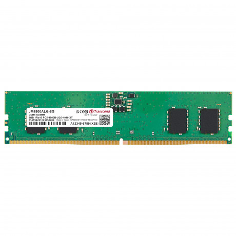 Transcend 8GB(1x8GB) 4800Mhz UDIMM DDR5 CL40 Ram (JM4800ALG-8G)