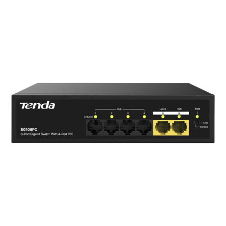 TENDA SG106PC 6 PORT GIGABIT 10/100/1000 POE SWITCH